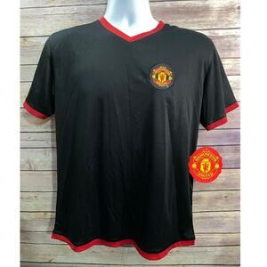 Manchester United FC Soccer Official Youth XL Black Poly Jersey